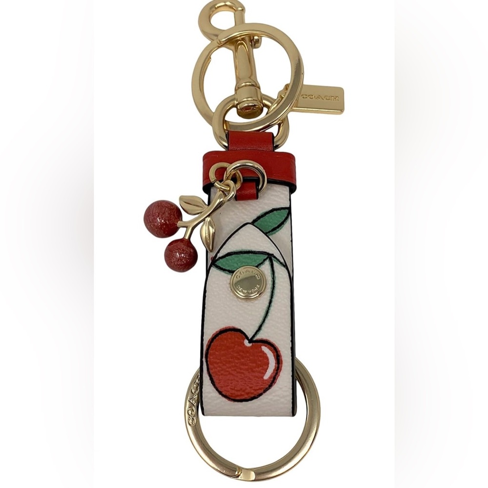 Coach Cherry Trigger Snap Bag Charm